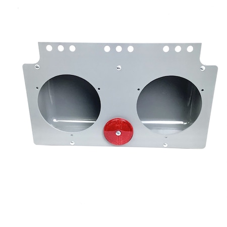 Truck-Lite 40 Series, Bracket Mount, 4 In Diameter Lights, Used In Round Shape Lights, Gray Metal, 9 Screw 40725-3